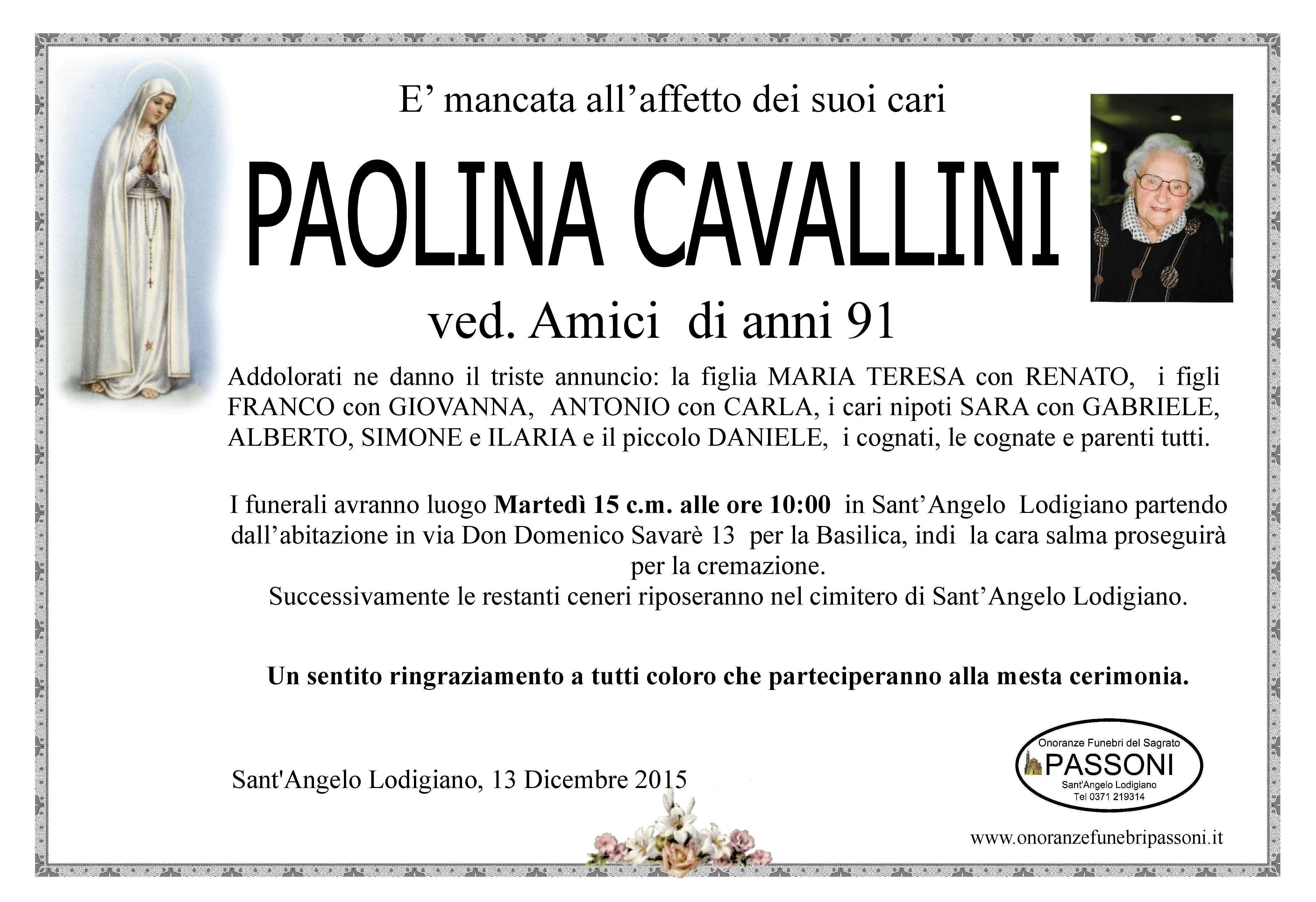 PAOLINA CAVALLINI