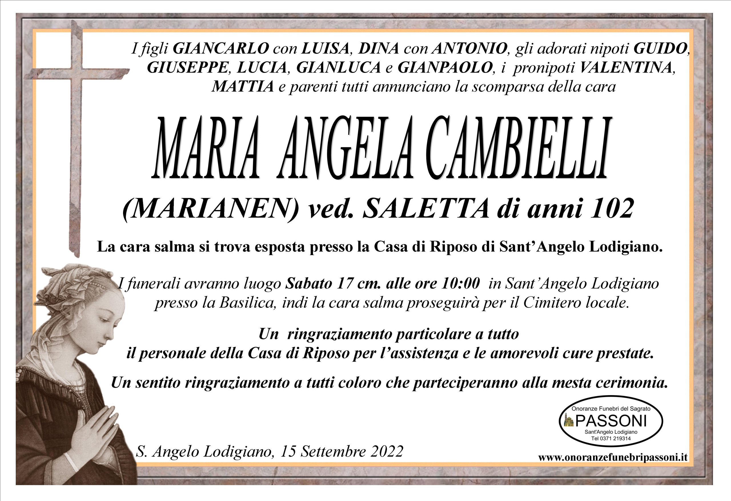 MARIA  ANGELA  CAMBIELLI