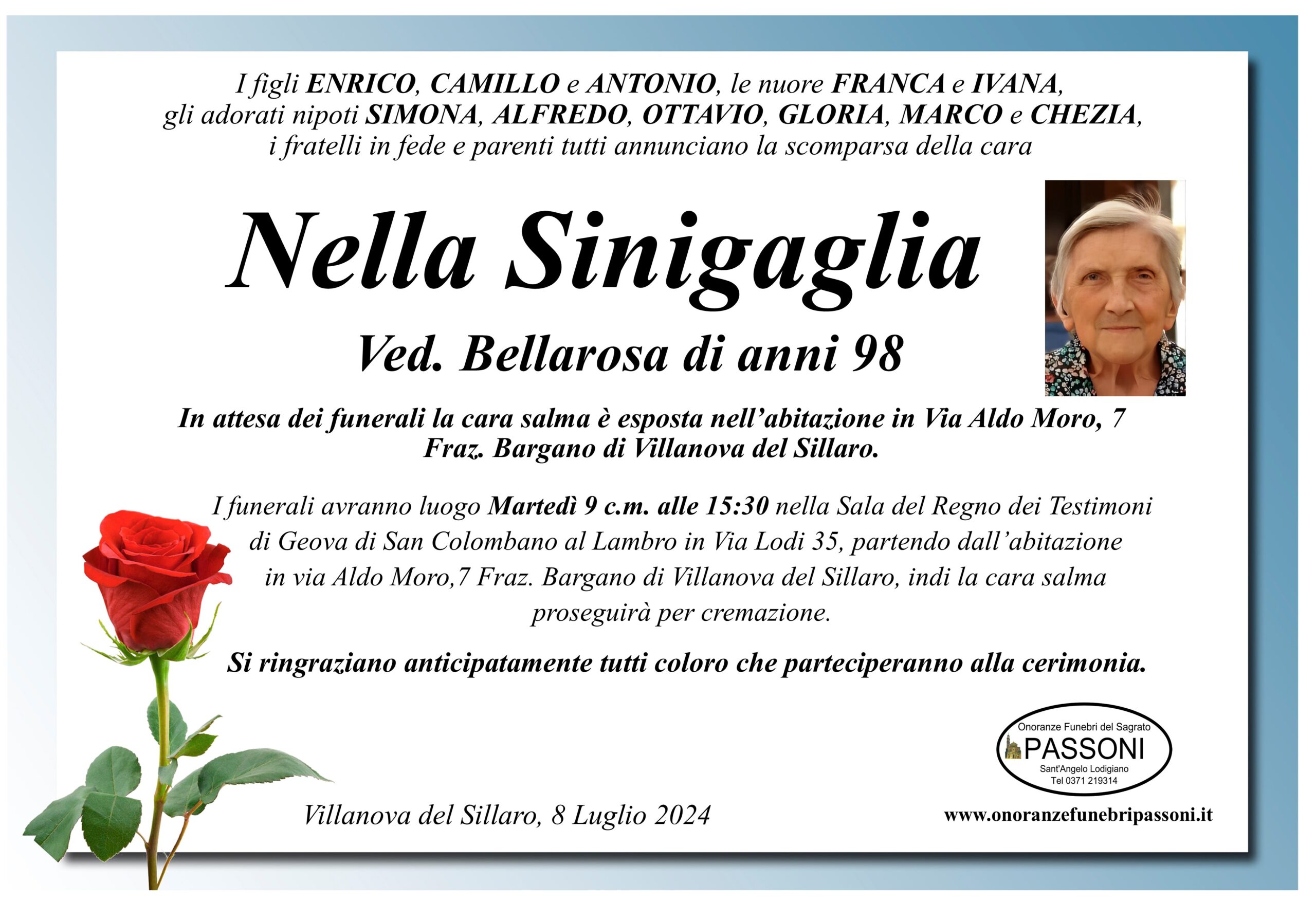 NELLA SINIGAGLIA